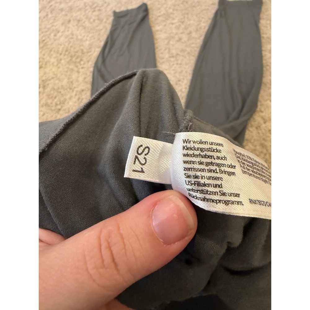 Eileen Fisher Womens Charcoal Grey Viscose Jersey Tapered Pants S21 Small‎ - Picture 5 of 9